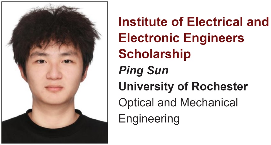 IEEE Rochester Section Scholarship Winner for 2024